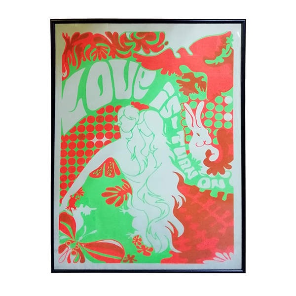 Platt Manufacturing Co. Love is-Turn On. Serigrafía