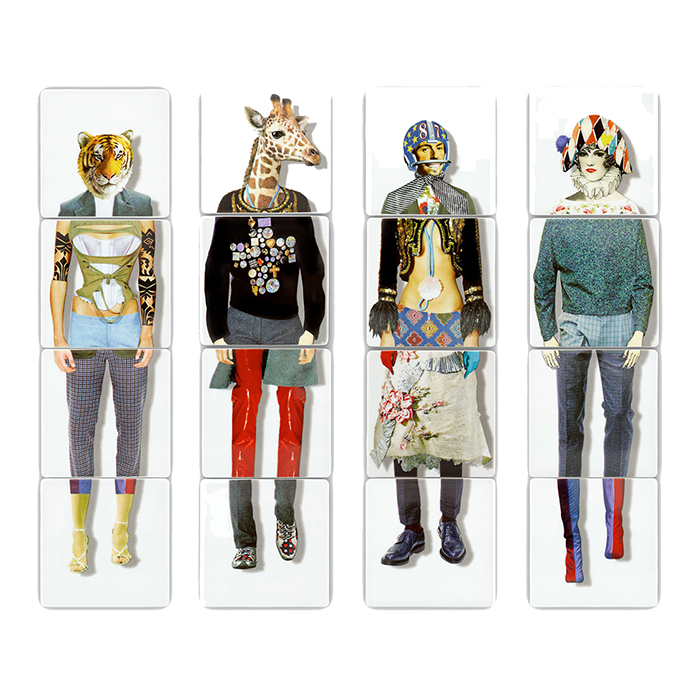 Juego de 4 portavasos Love Who You Want. Diseño de Christian Lacroix