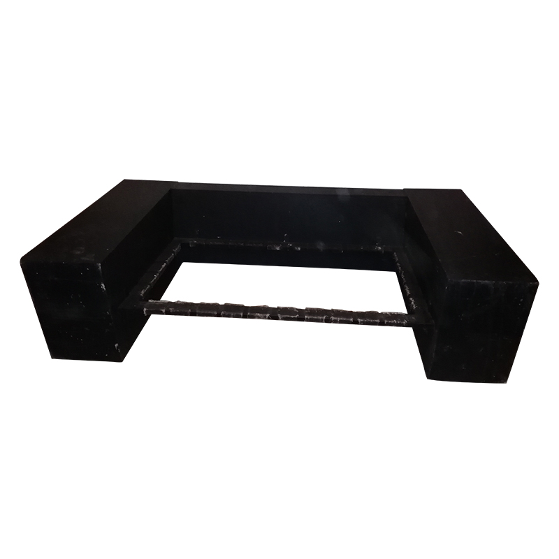 Soporte para love seat en madera laqueada negra