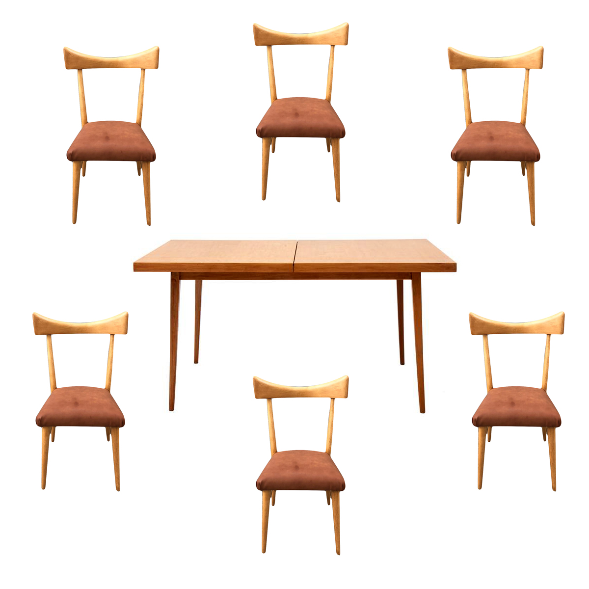 Paul McCobb. Comedor del Planner Group en madera de arce