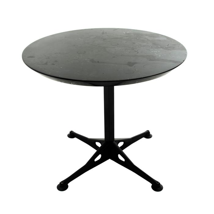 Bruce Burdick para Herman Miller. Mesa de comedor con cubierta de mármol negro