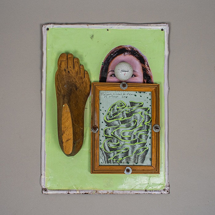 Cisco Jiménez. Gineco News. Collage sobre lámina