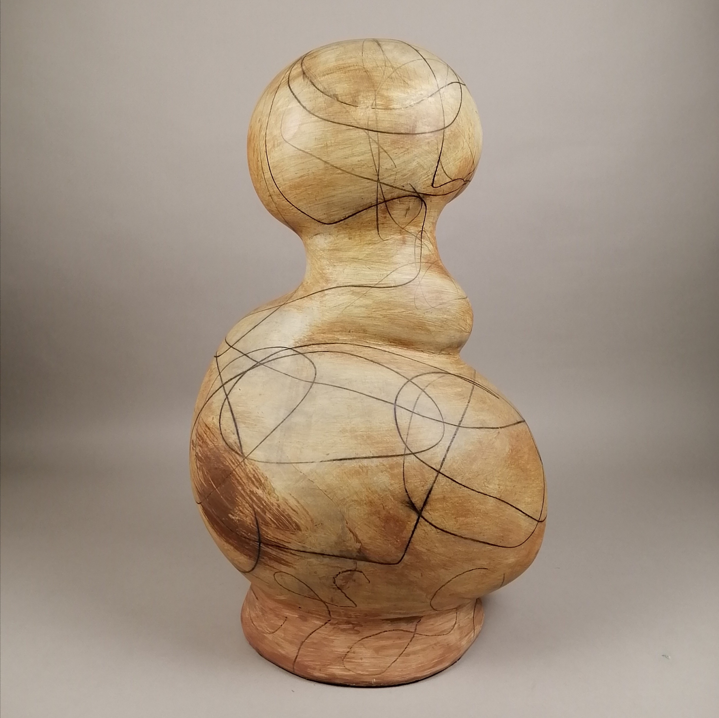 Anónimo. Escultura de diseño organico en cerámica