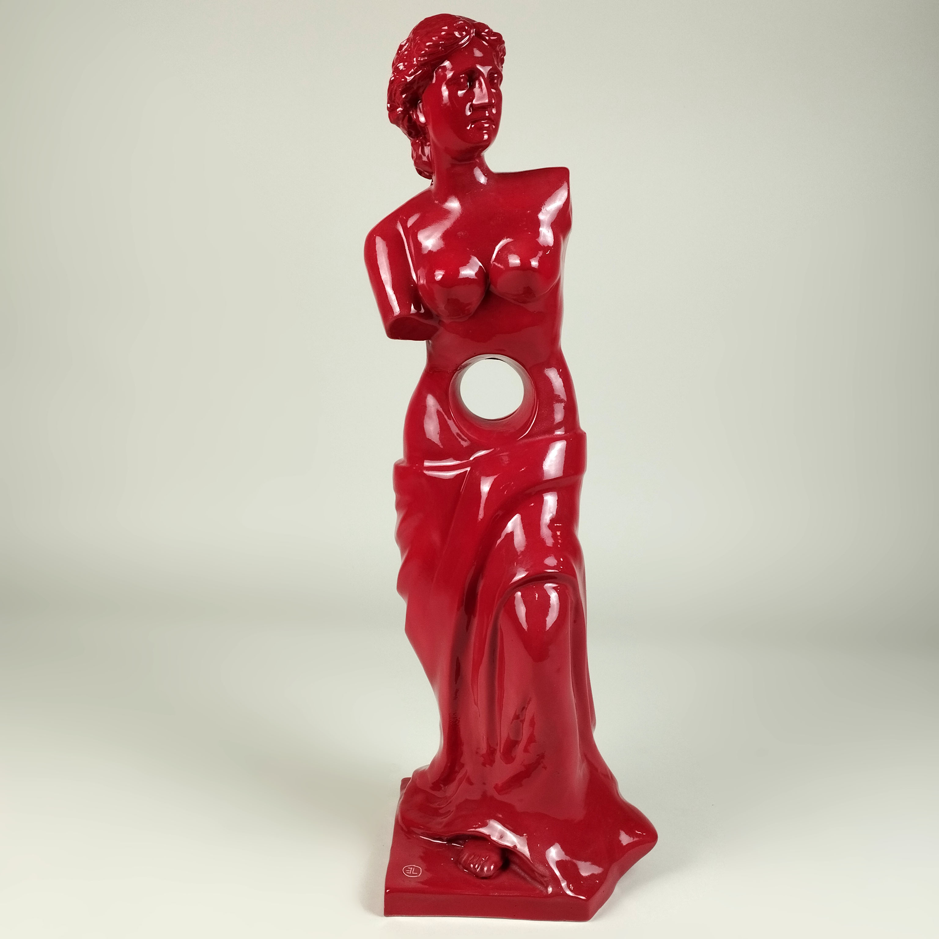 Eric Ledoux. Venus de Milo Roja. Escultura en cerámica