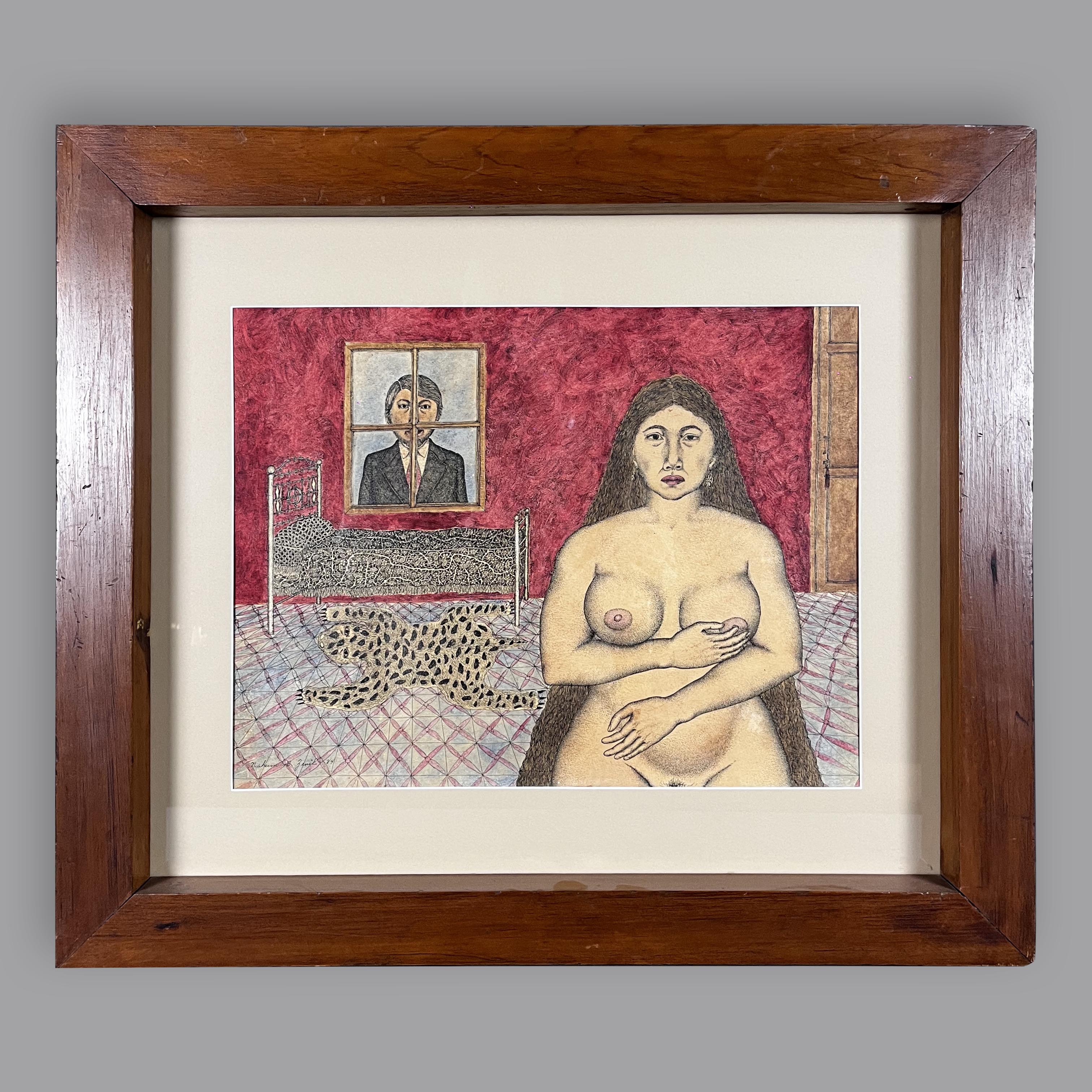 Nahum B. Zenil. Sin título. Mixta sobre cartón