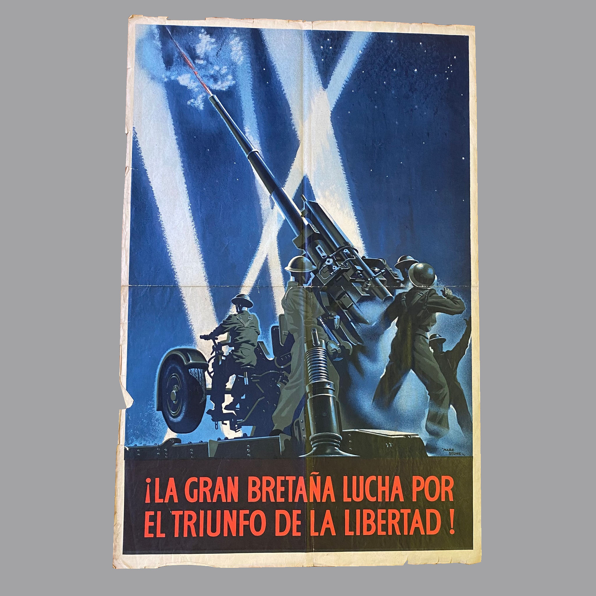 LA GRAN BRETAÑA LUCHA POR LA LIBERTAD. Poster.