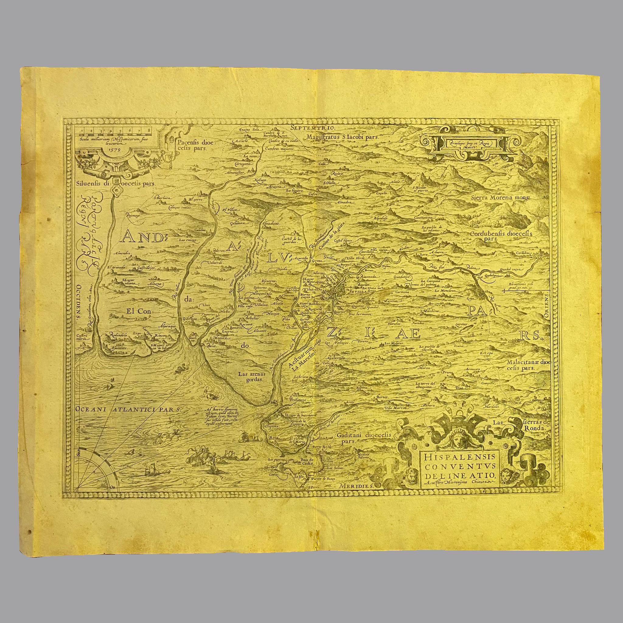 Mapa Antiguo. La fieras de ronda.