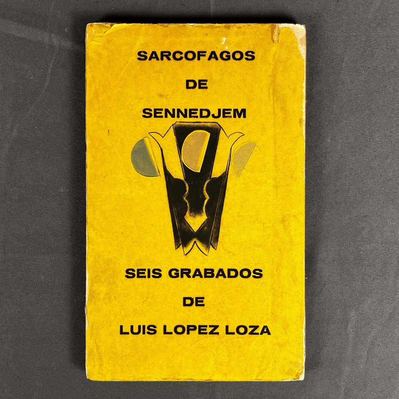 Luis López Loza. Sarcófagos de Sennedjem. Carpeta con 6 grabados