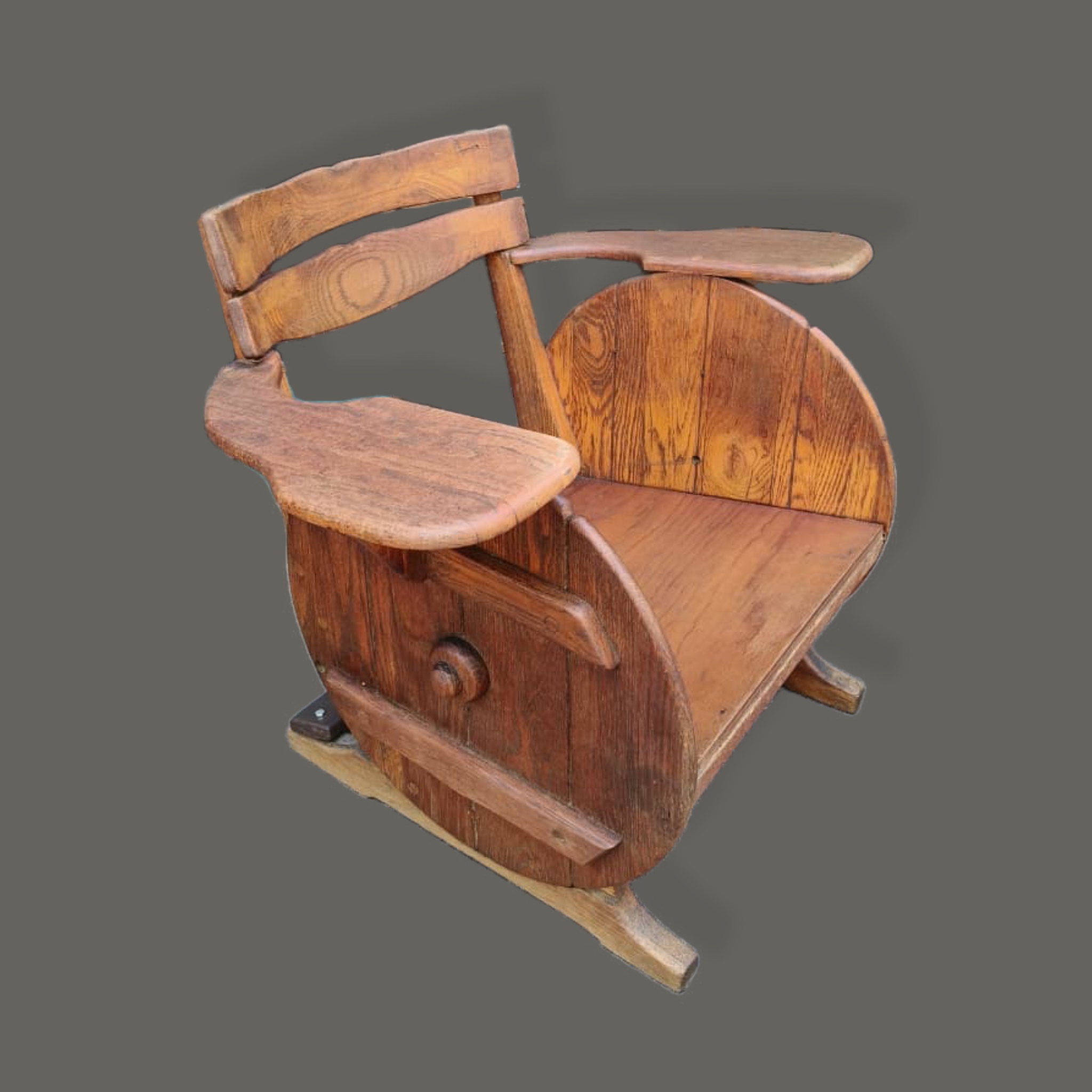 Sillón estilo Mission Adirondack en madera de encino
