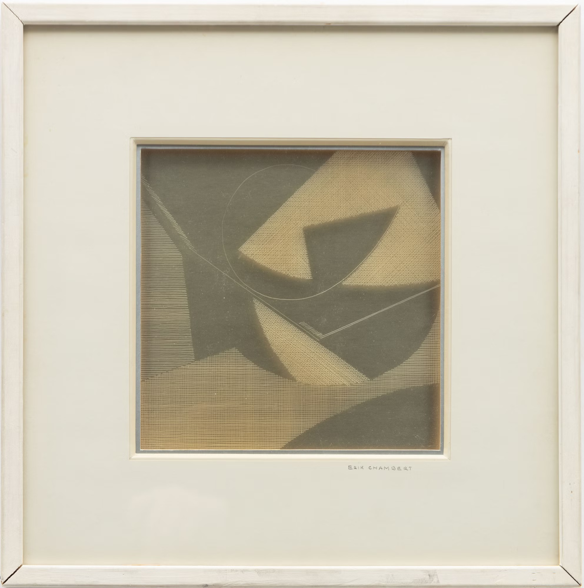 Erik Chambert. Moln (Nube). Grabado sobre hoja de plata