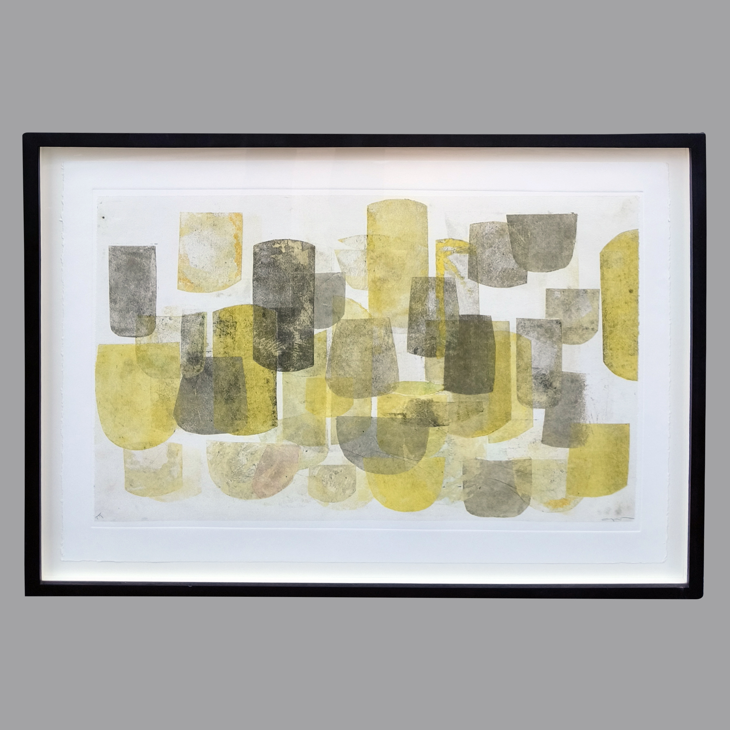 Ana López - Montes. Pensamiento en flor. Chine collé
