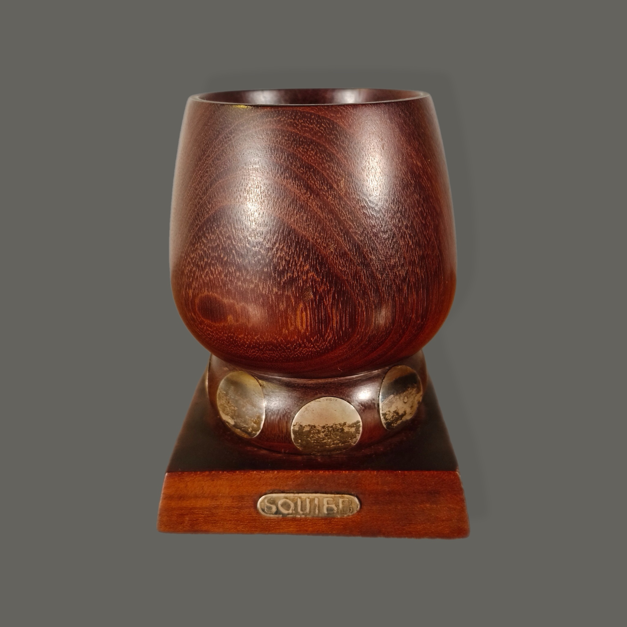 William Spratling. Copa de madera de granadillo y plata .925