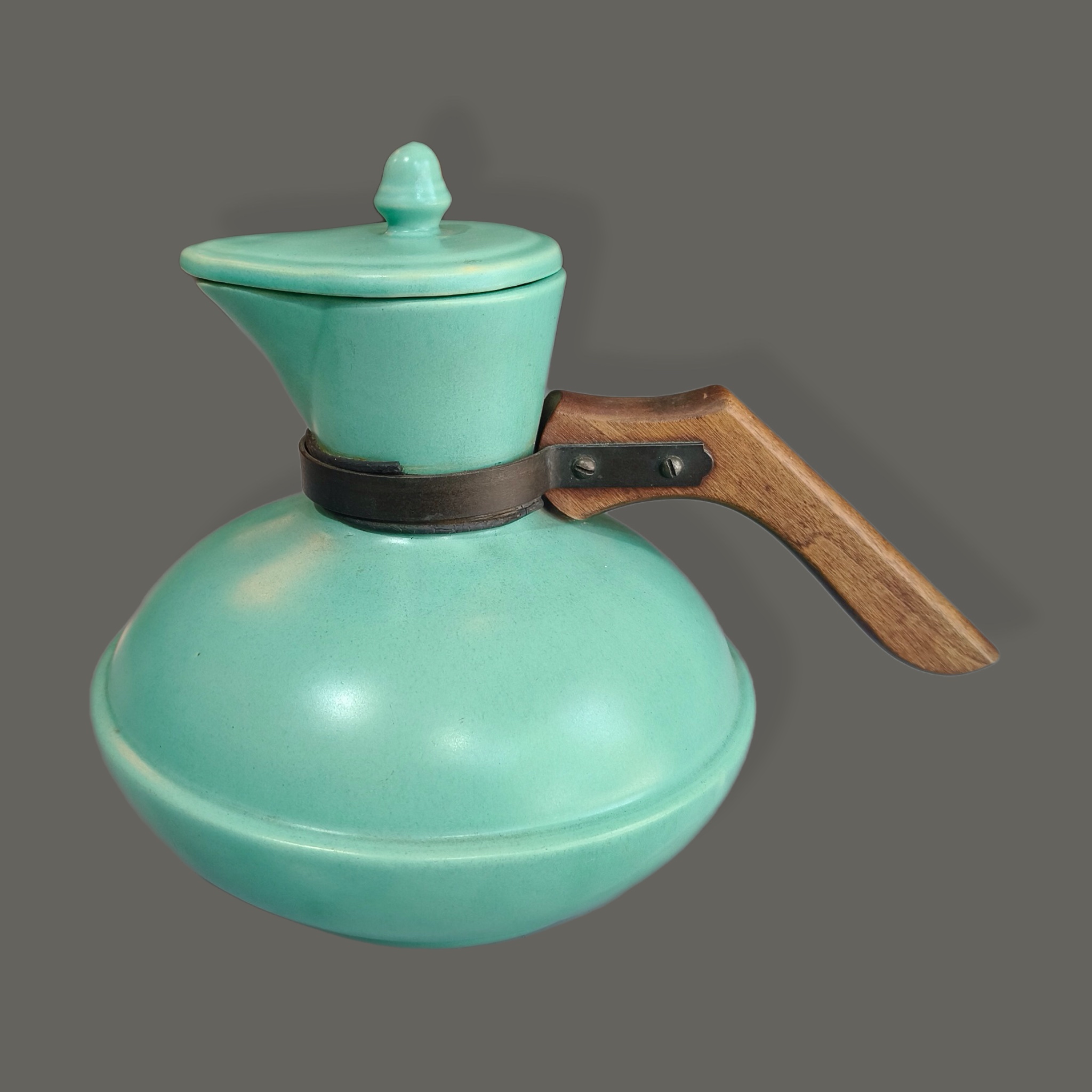 Padre Pottery. Tetera en cerámica color turquesa