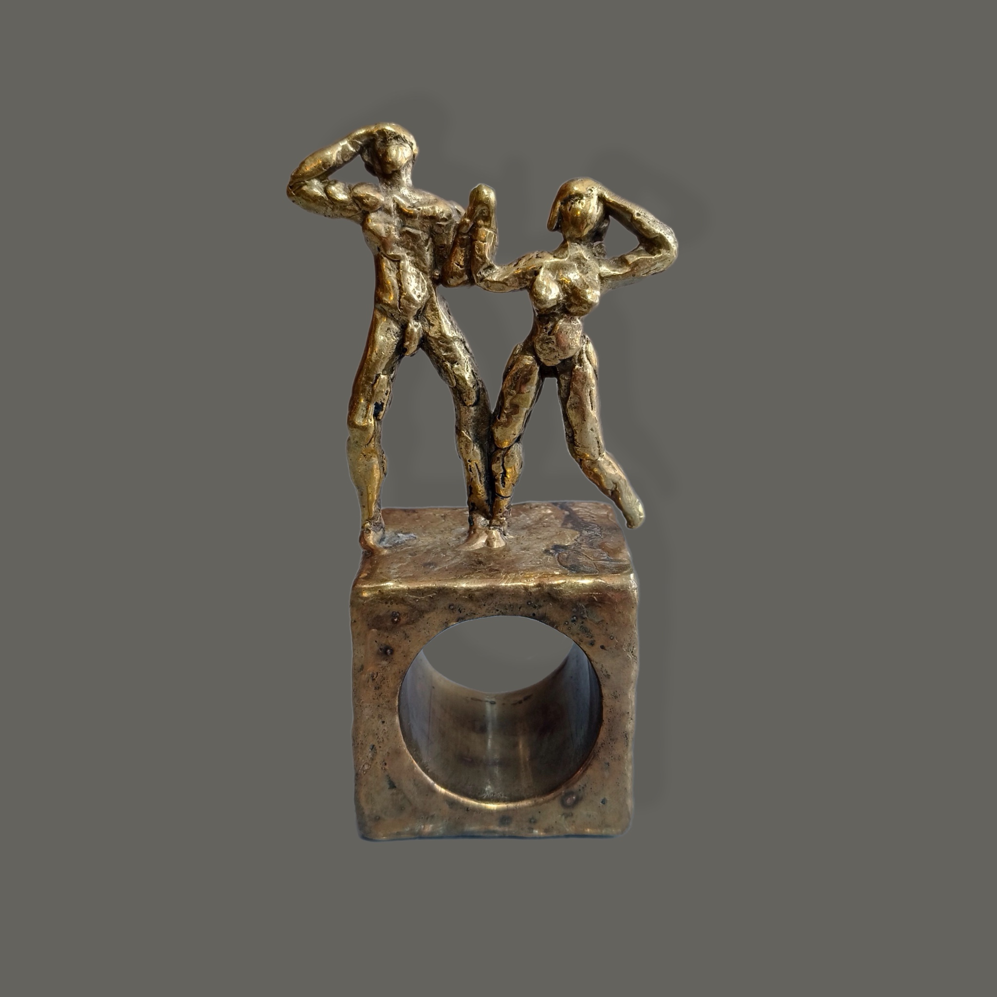 Pal Kepenyes. Pareja. Escultura de bronce