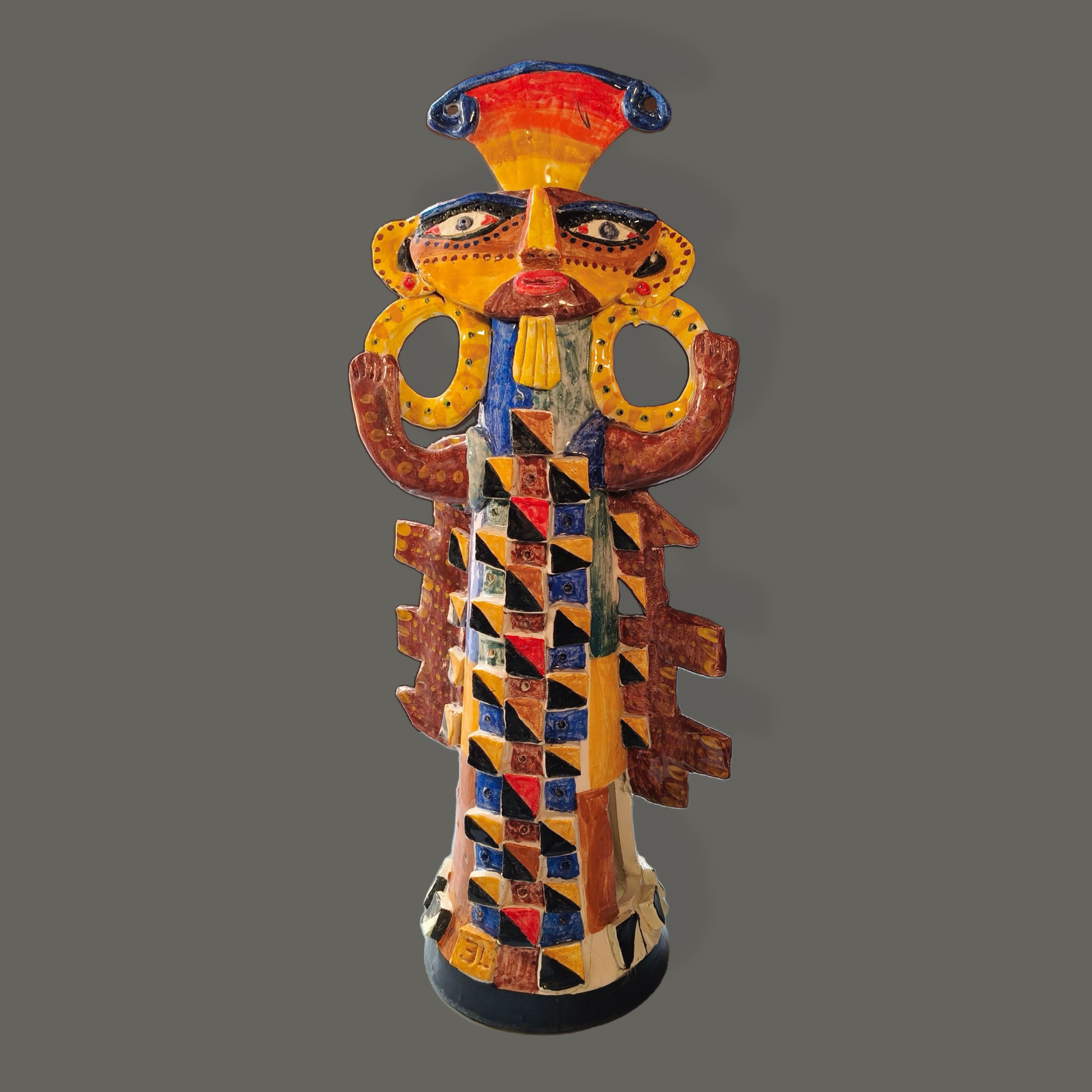Eric Ledoux. Los aretes. Escultura de cerámica